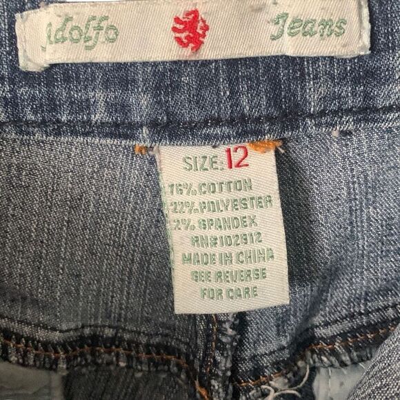 Pre Owned Women’s Adolfo Jeans Capri Sz 12 Casual Comfort Fashionable Style - Picture 13 of 13